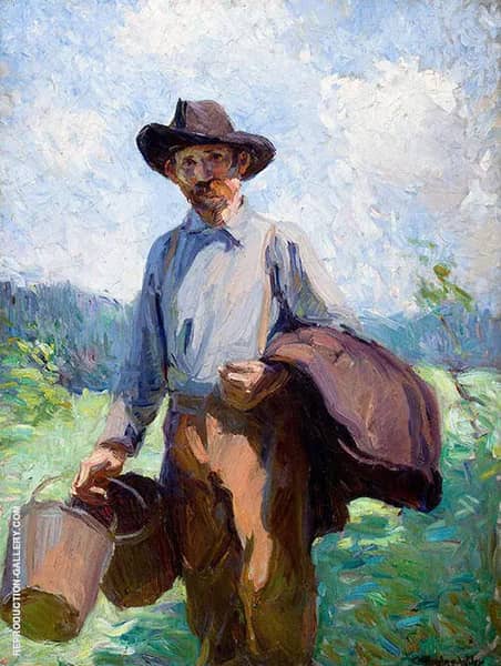 Milking Time by Catherine Wiley | Oil Painting Reproduction