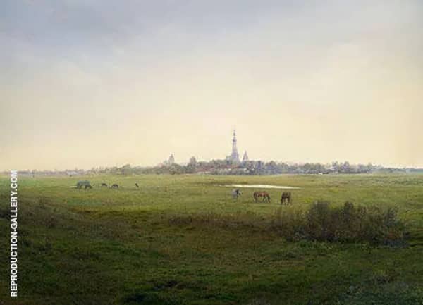Meadows near Greifswald 1820 | Oil Painting Reproduction
