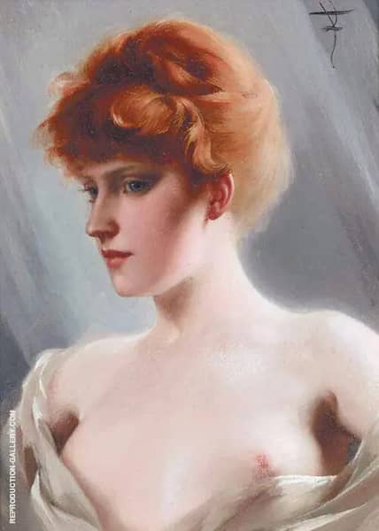 The Artist's Model by Luis Ricardo Falero | Oil Painting Reproduction