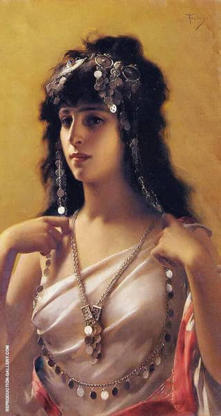 Oriental Beauty by Luis Ricardo Falero | Oil Painting Reproduction