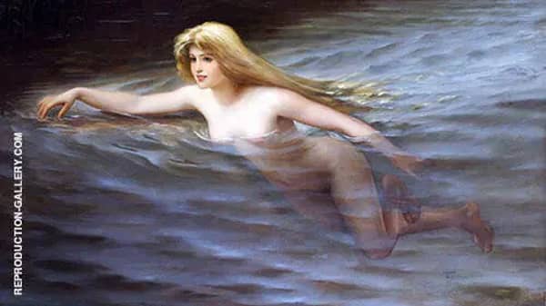 Sea Nymph 1892 by Luis Ricardo Falero | Oil Painting Reproduction