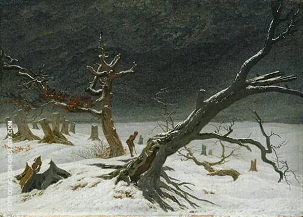 Winter Landscape by Caspar David Friedrich | Oil Painting Reproduction