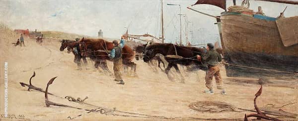 From the Dutch Coast - Fran Hollandska Kusten | Oil Painting Reproduction