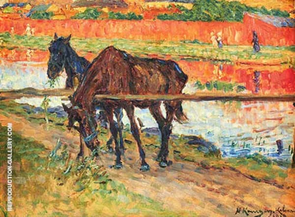 Hastar by Nils Kreuger | Oil Painting Reproduction