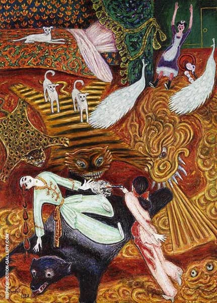 Crime of Passion by Nils Dardel | Oil Painting Reproduction