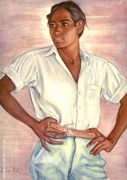 Mexican Boy 1940 by Nils Dardel | Oil Painting Reproduction