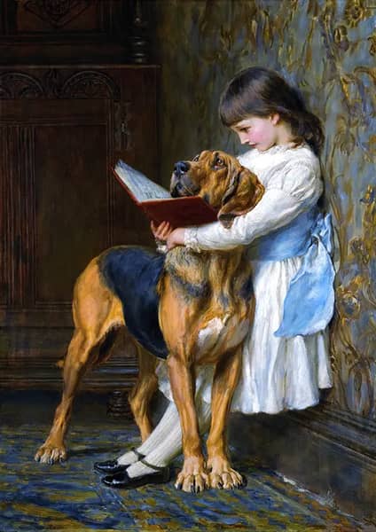 Compulsory Education by Briton Riviere | Oil Painting Reproduction