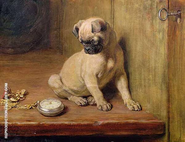 Tick Tack 1881 by Briton Riviere | Oil Painting Reproduction