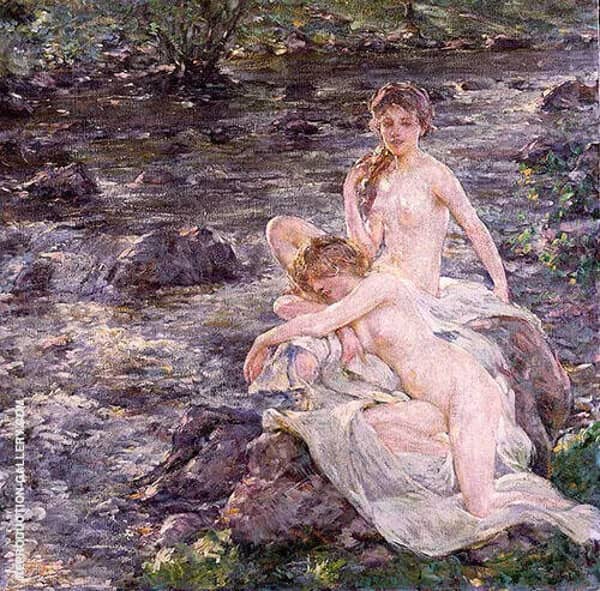 The Bathers by Robert Lewis Reid | Oil Painting Reproduction
