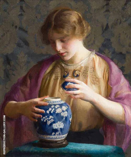 The Blue Jar by William Paxton | Oil Painting Reproduction