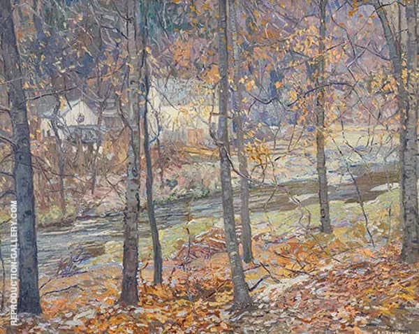 Frosty Morning 1933 by Edward Willis Redfield | Oil Painting Reproduction