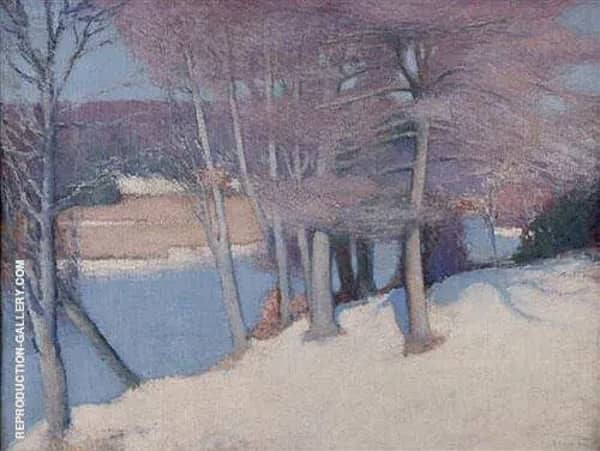 Winter Woods 1911 by Edmund William Greacen | Oil Painting Reproduction