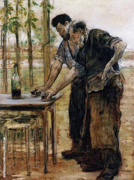 Blacksmiths Taking a Drink | Oil Painting Reproduction