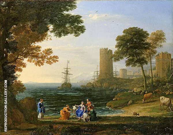 Landscape with The Robbery of Europe by Jupiter 1615 | Oil Painting Reproduction
