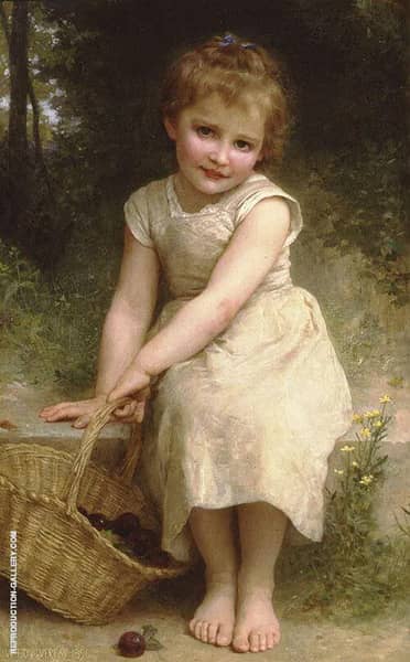 Plums by William-Adolphe Bouguereau | Oil Painting Reproduction