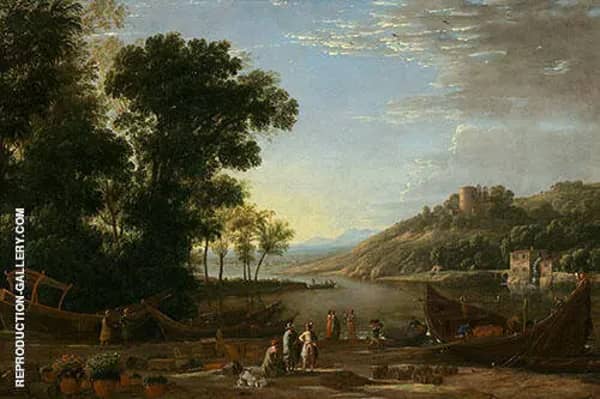 Landscape with Merchants 1630 | Oil Painting Reproduction