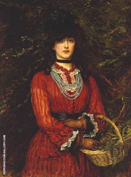 Miss Eveleen Tennant Painting 1874 | Oil Painting Reproduction