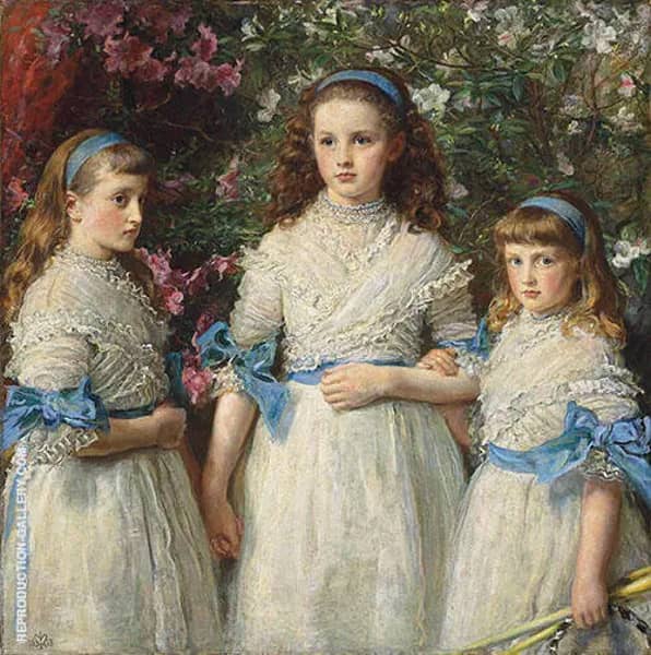 Sisters 1868 by Sir John Everett Millais | Oil Painting Reproduction