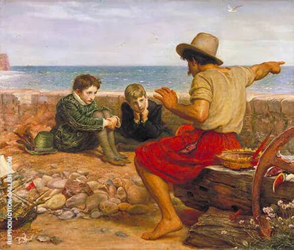 The Boyhood of Raleigh 1870 | Oil Painting Reproduction