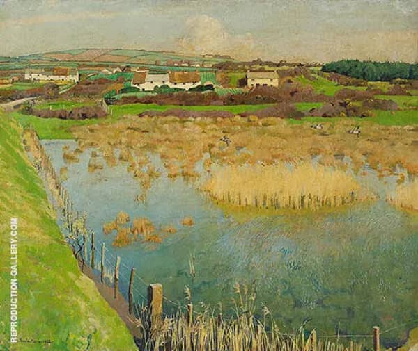 Marsh Landscape by Harold Harvey | Oil Painting Reproduction