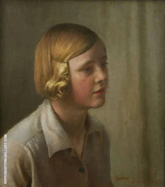 The Artist's Niece 1934 by Harold Harvey | Oil Painting Reproduction