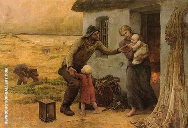 Le Foyer 1893 by Virginie Demont Breton | Oil Painting Reproduction