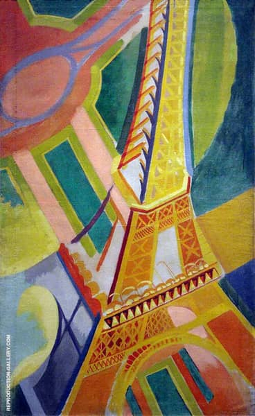 Eiffel Tower 1926 A by Robert Delaunay | Oil Painting Reproduction