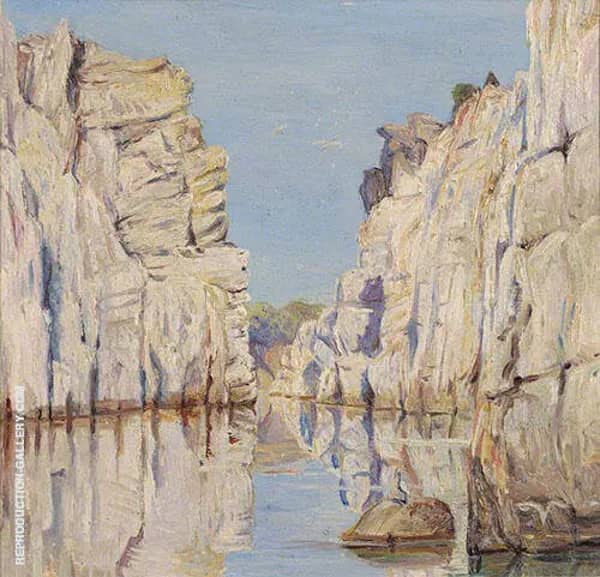Marble Rocks Jabalpur Madhya Pradesh India 1878 | Oil Painting Reproduction