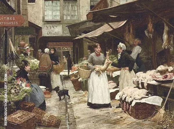 Market Day by Victor Gabriel Gilbert | Oil Painting Reproduction