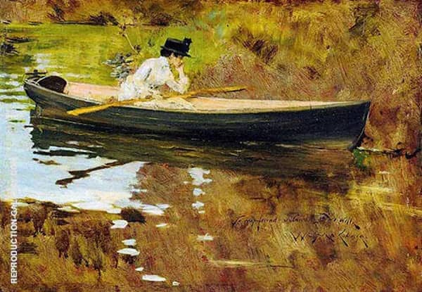 Mrs Chase in Prospect Park 1886 | Oil Painting Reproduction