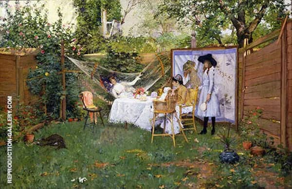 Open Air Breakfast 1888 | Oil Painting Reproduction