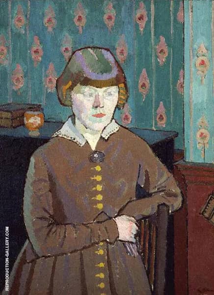 Miss Ruth Doggett c1915 by Harold Gilman | Oil Painting Reproduction