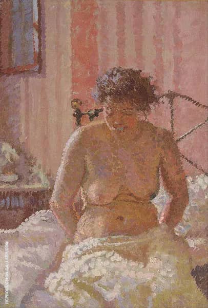 Nude in an Interior by Harold Gilman | Oil Painting Reproduction