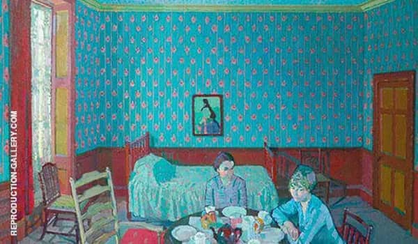 Tea in The Bedsitter 1916 by Harold Gilman | Oil Painting Reproduction