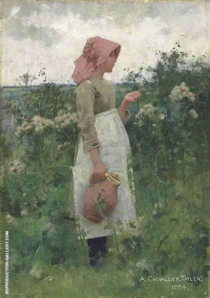 Going to The Well by Albert Chevallier Tayler | Oil Painting Reproduction