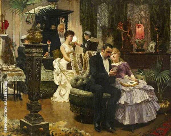 A Conversation Piece 1884 | Oil Painting Reproduction