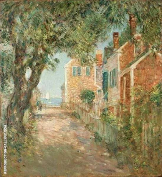 Street in Provincetown 1904 by Childe Hassam | Oil Painting Reproduction