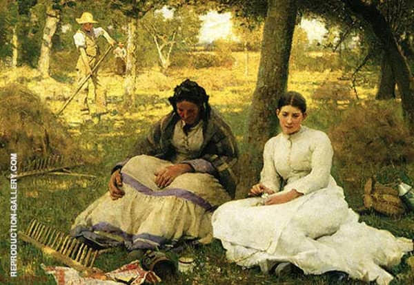 Day Dreams 1883 by Sir George Clausen | Oil Painting Reproduction
