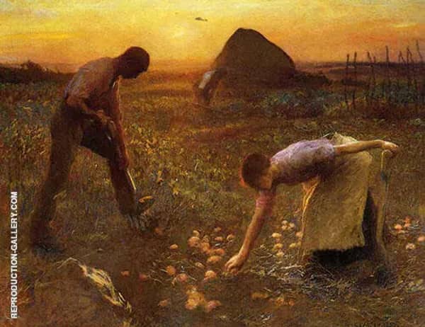 The Allotment Garden by Sir George Clausen | Oil Painting Reproduction