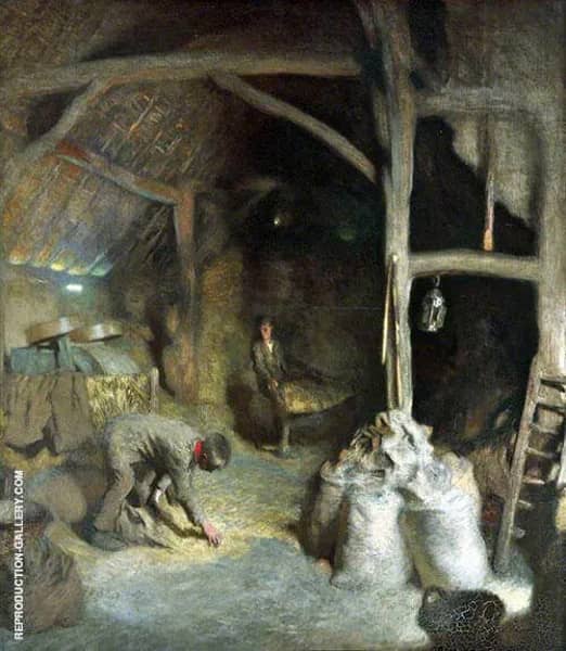The Golden Barn 1901 by Sir George Clausen | Oil Painting Reproduction