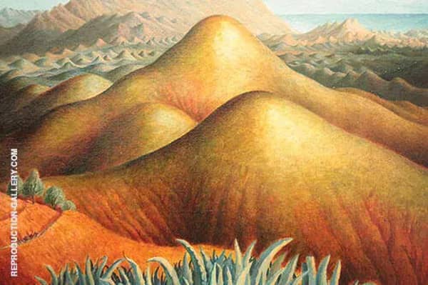 Mountain Ranges from Yegen Andalusia 1924 | Oil Painting Reproduction