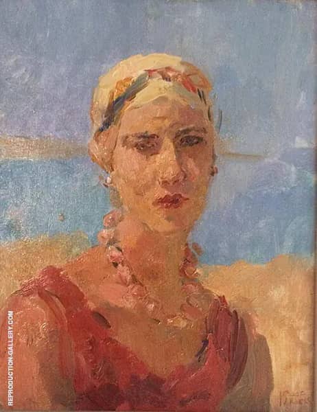 Italian Lady Viareggio by Isaac Israels | Oil Painting Reproduction