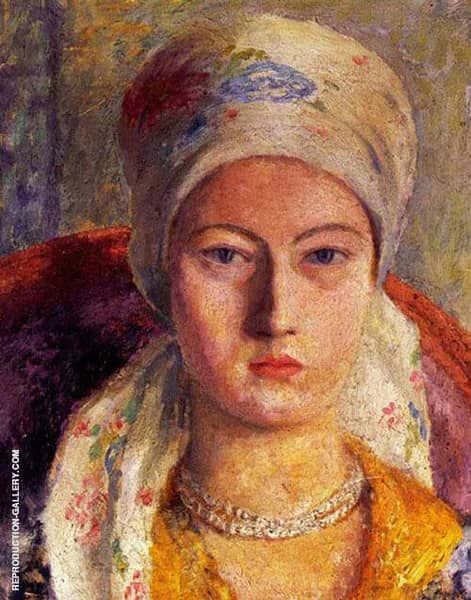 Portrait of a Lady 1928 by Dora Carrington | Oil Painting Reproduction