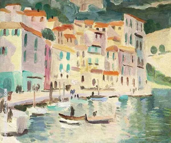 Mediterranean Port 1924 by Christopher Wood | Oil Painting Reproduction
