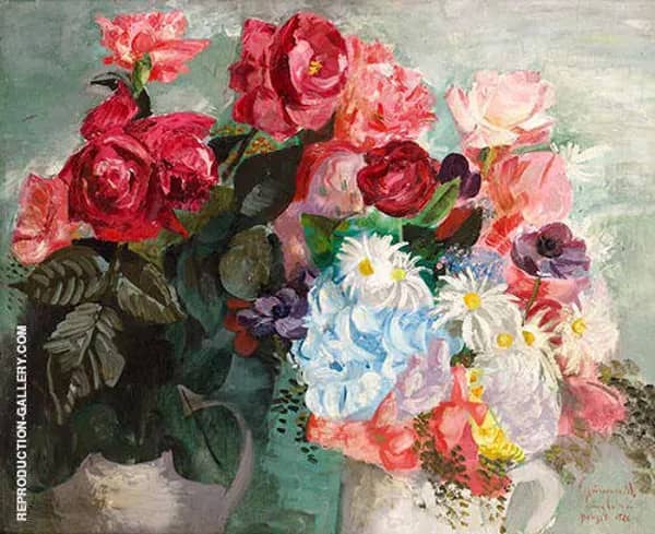 Roses by Isaac Grunewald | Oil Painting Reproduction