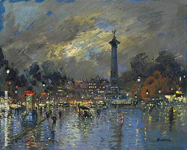 Bastille by Konstantin Korovin | Oil Painting Reproduction