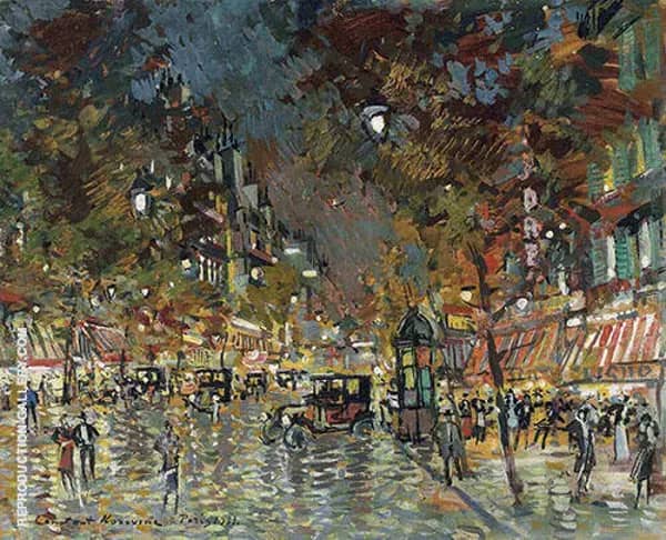 Paris at Night by Konstantin Korovin | Oil Painting Reproduction