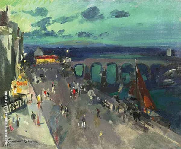 Seafront Promenade by Konstantin Korovin | Oil Painting Reproduction