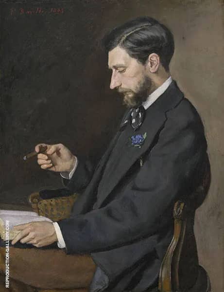Edmond Maitre 1869 by Frederic Bazille | Oil Painting Reproduction