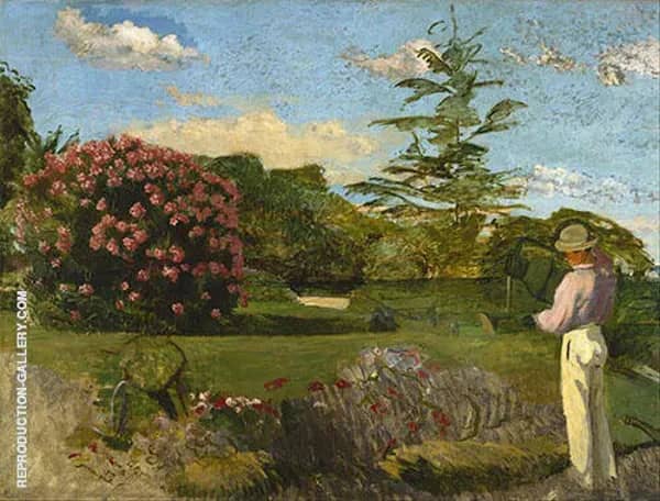 The Little Gardener 1866 by Frederic Bazille | Oil Painting Reproduction